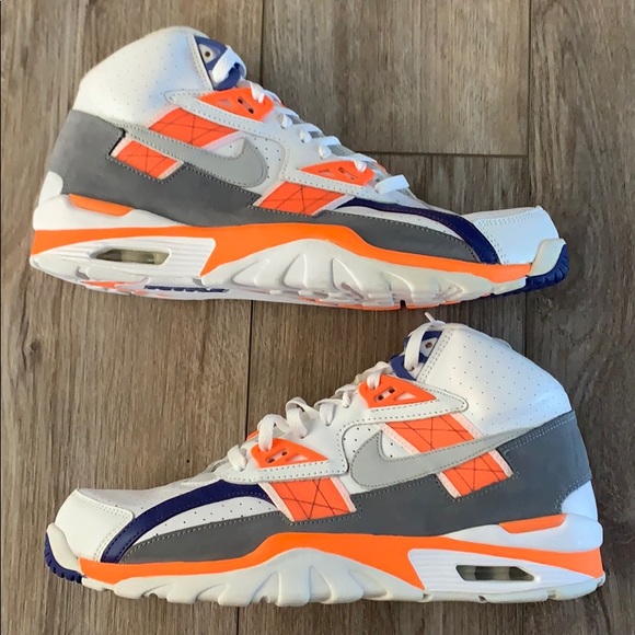 orange and white bo jackson sneakers